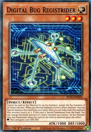 Digital Bug Registrider (BLVO-EN023) - Common - 1st Edition - Blazing Vortex