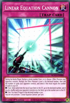 Linear Equation Cannon (BLVO-EN080) - Common - 1st Edition - Blazing Vortex