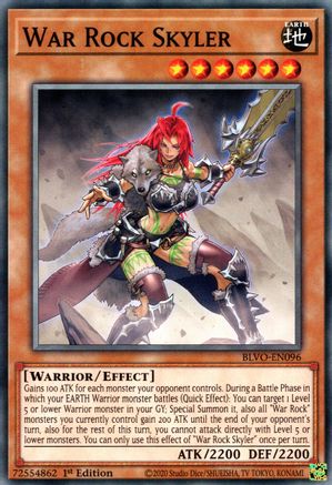War Rock Skyler (BLVO-EN096) - Common - 1st Edition - Blazing Vortex