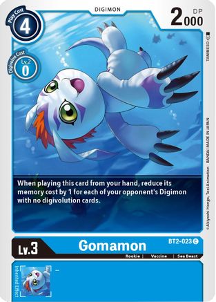 Gomamon - BT2-023 (BT2-023)  Common - Release Special Booster 1.5