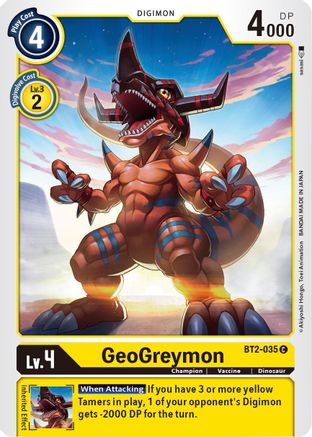 GeoGreymon (BT2-035)  Common - Release Special Booster 1.5