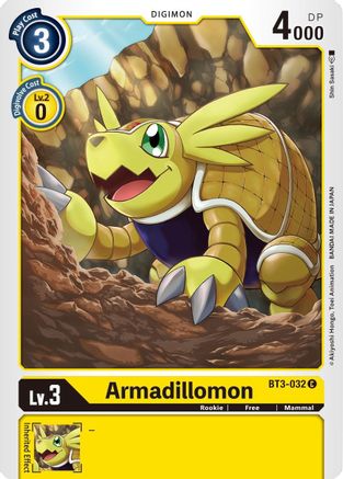 Armadillomon - BT3-032 (BT3-032)  Common - Release Special Booster 1.5
