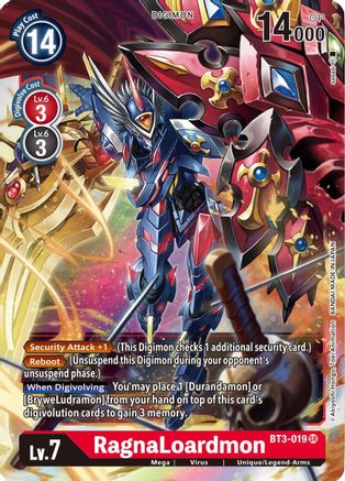 RagnaLoardmon (BT3-019) Foil Super Rare - Release Special Booster 1.5