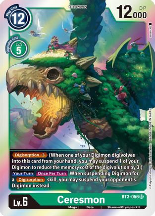 Ceresmon (BT3-056) Foil Super Rare - Release Special Booster 1.5