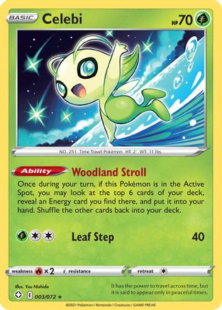 Celebi 3/72  - Rare - Shining Fates