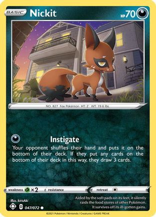 Nickit 47/72  - Common - Shining Fates