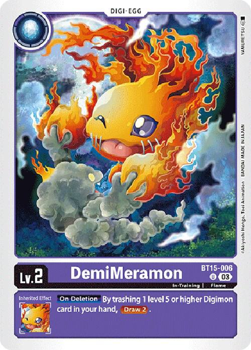 DemiMeramon BT15-006 U (Exceed Apocalypse) 