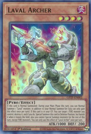 Laval Archer (GFTP-EN002) - Ultra Rare - 1st Edition - Ghosts From the Past