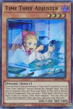 Time Thief Adjuster (GFTP-EN012) - Ultra Rare - Ghosts From the Past
