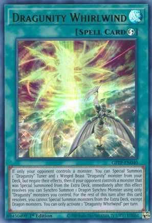 Dragunity Whirlwind (GFTP-EN040) - Ultra Rare - 1st Edition - Ghosts From the Past