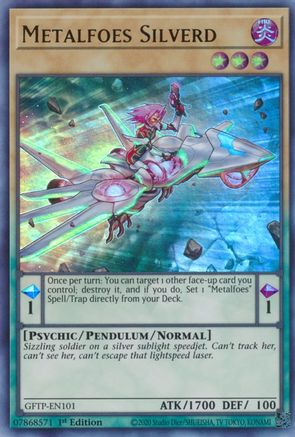 Metalfoes Silverd (GFTP-EN101) - Ultra Rare - 1st Edition - Ghosts From the Past