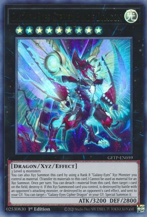 Galaxy-Eyes Cipher Blade Dragon (GFTP-EN059) - Ultra Rare - Ghosts From the Past