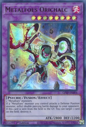 Metalfoes Orichalc (GFTP-EN094) - Ultra Rare - 1st Edition - Ghosts From the Past