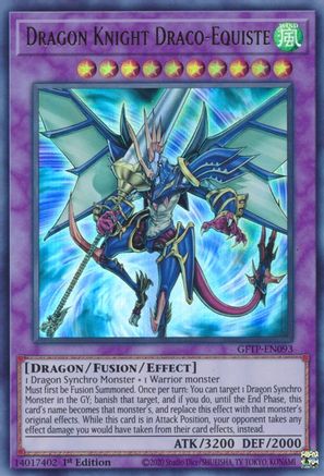 Dragon Knight Draco-Equiste (GFTP-EN093) - Ultra Rare - Ghosts From the Past