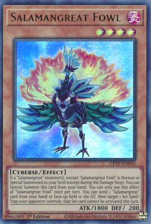 Salamangreat Fowl (GFTP-EN092) - Ultra Rare - 1st Edition - Ghosts From the Past