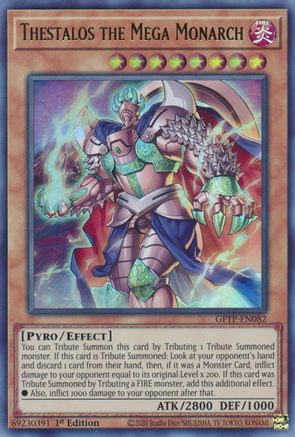 Thestalos the Mega Monarch (GFTP-EN082) - Ultra Rare - 1st Edition - Ghosts From the Past