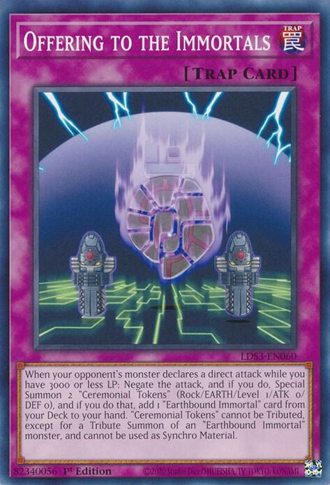 Offering to the Immortals LDS3-EN060 (Legendary Duelists: Season 3)  - 1st Edition