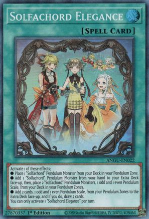 Solfachord Elegance (ANGU-EN022) - Super Rare - Ancient Guardians