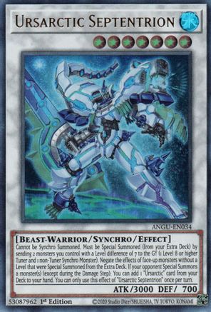 Ursarctic Septentrion (ANGU-EN034) - Ultra Rare - 1st Edition - Ancient Guardians