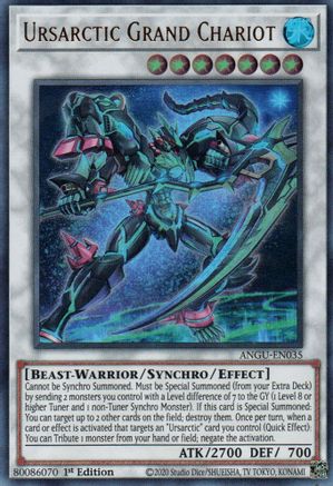 Ursarctic Grand Chariot (ANGU-EN035) - Ultra Rare - 1st Edition - Ancient Guardians