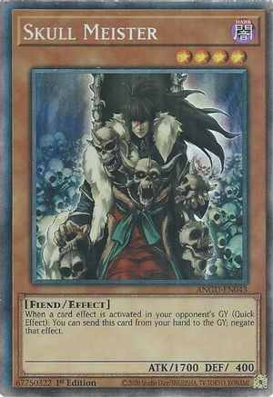 Skull Meister (CR) (ANGU-EN043) - Collector's Rare - 1st Edition - Ancient Guardians