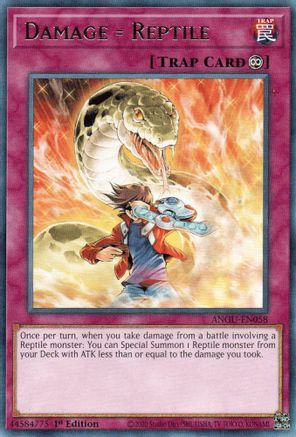 Damage = Reptile (ANGU-EN058) - Rare - Ancient Guardians