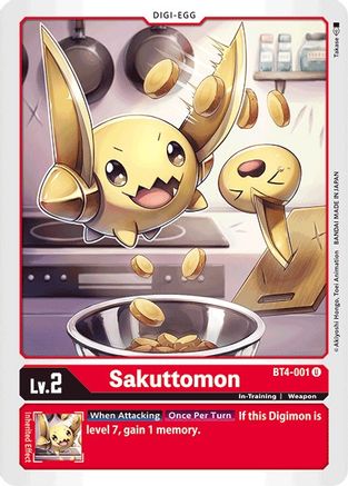 Sakuttomon (BT4-001)  Uncommon - Great Legend