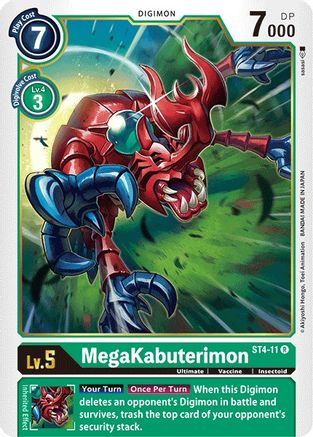 MegaKabuterimon (ST4-11)  Rare - Starter Deck 04: Giga Green
