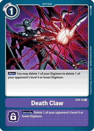 Death Claw (ST6-15)  Common - Starter Deck 06: Venomous Violet