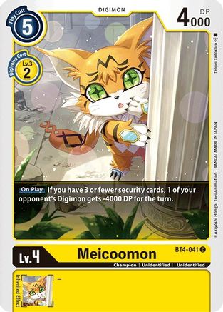 Meicoomon (BT4-041)  Common - Great Legend