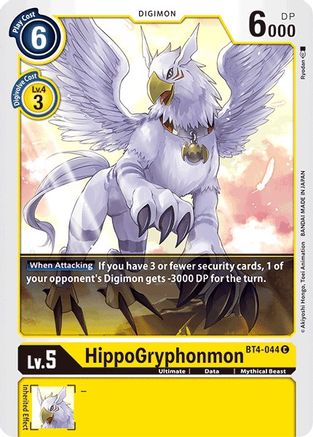 HippoGryphonmon (BT4-044)  Common - Great Legend