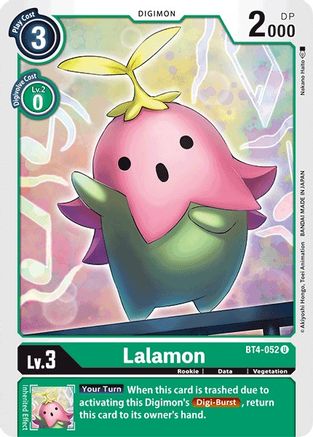 Lalamon (BT4-052)  Uncommon - Great Legend