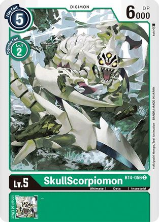 SkullScorpiomon (BT4-056)  Common - Great Legend