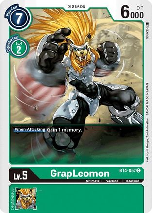 GrapLeomon (BT4-057)  Common - Great Legend