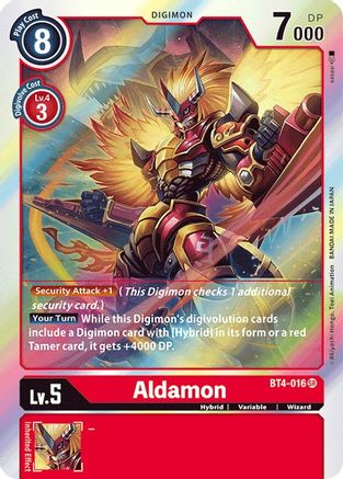 Aldamon (BT4-016) Foil Super Rare - Great Legend