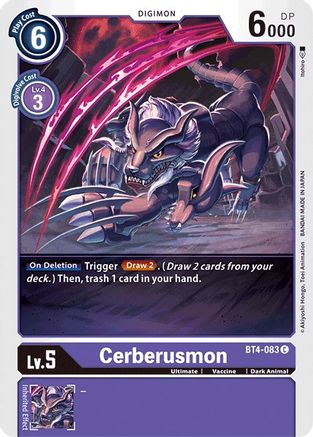 Cerberusmon (BT4-083)  Common - Great Legend