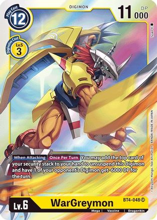 WarGreymon (BT4-048) Foil Super Rare - Great Legend