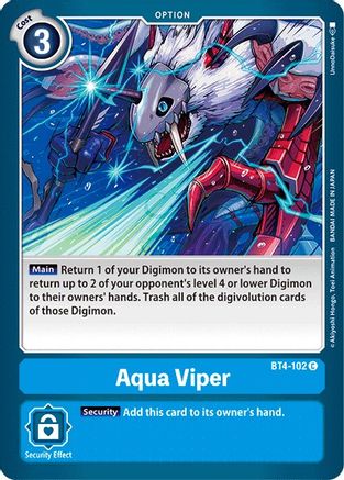 Aqua Viper (BT4-102)  Common - Great Legend