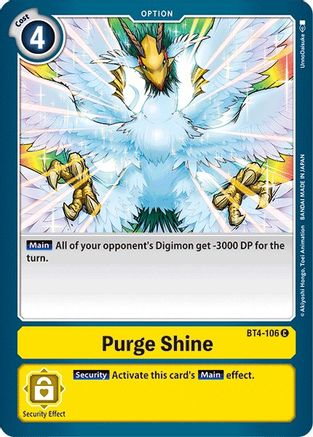 Purge Shine (BT4-106)  Common - Great Legend