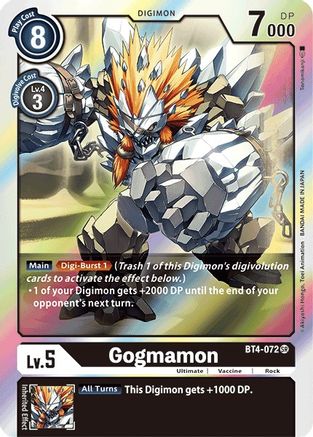 Gogmamon (BT4-072) Foil Super Rare - Great Legend