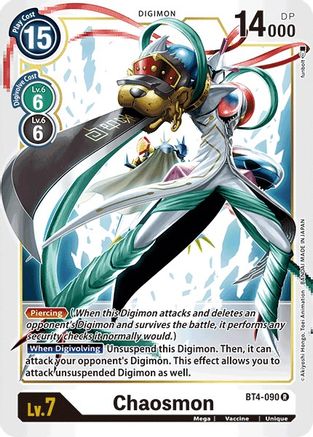 Chaosmon (BT4-090)  Rare - Great Legend