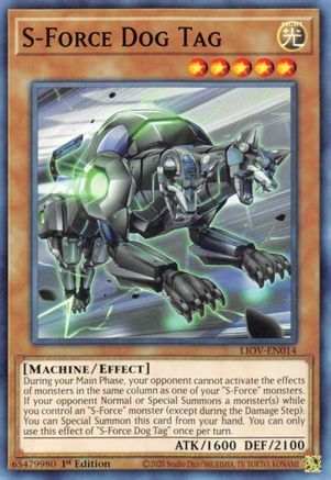 S-Force Dog Tag (LIOV-EN014) - Common - Lightning Overdrive