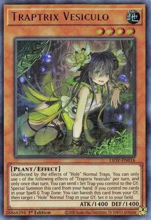 Traptrix Vesiculo (LIOV-EN016) - Ultra Rare - 1st Edition - Lightning Overdrive