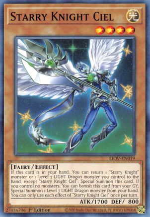 Starry Knight Ciel (LIOV-EN019) - Common - 1st Edition - Lightning Overdrive