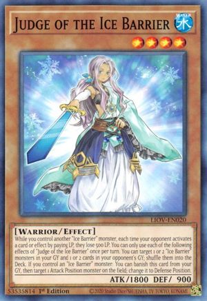 Judge of the Ice Barrier (LIOV-EN020) - Common - 1st Edition - Lightning Overdrive