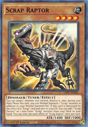 Scrap Raptor (LIOV-EN021) - Common - 1st Edition - Lightning Overdrive
