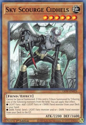 Sky Scourge Cidhels (LIOV-EN025) - Common - Lightning Overdrive