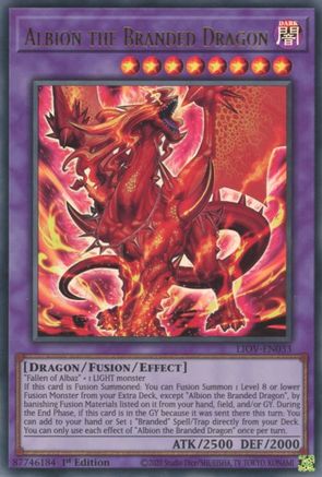 Albion the Branded Dragon (LIOV-EN033) - Ultra Rare - 1st Edition - Lightning Overdrive