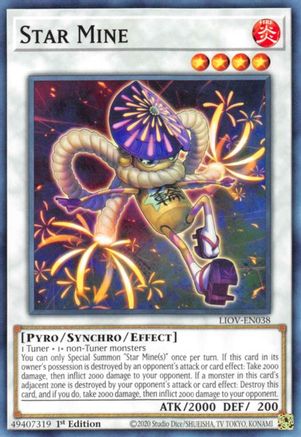 Star Mine (LIOV-EN038) - Common - 1st Edition - Lightning Overdrive