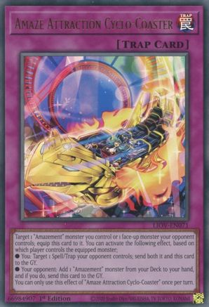 Amaze Attraction Cyclo-Coaster (LIOV-EN071) - Ultra Rare - Lightning Overdrive